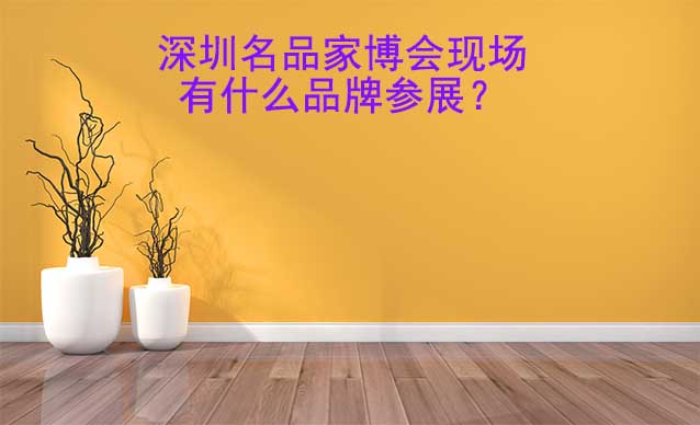 深圳名品家博會(huì)現(xiàn)場有什么品牌參展？